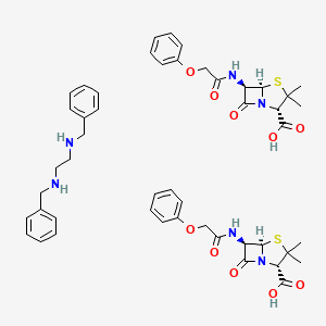 molecular formula C48H56N6O10S2 B1220651 苯唑西林胂酸盐 CAS No. 5928-84-7