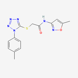 N-(5-methyl-1,2-oxazol-3-yl)-2-{[1-(4-methylphenyl)-1H-tetrazol-5-yl]sulfanyl}acetamide