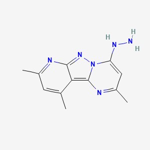 6-Hydrazinyl-4,11,13-trimethyl-3,7,8,10-tetraazatricyclo[7.4.0.0^{2,7}]trideca-1,3,5,8,10,12-hexaene