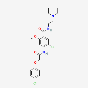 molecular formula C22H27Cl2N3O4 B1220658 Cloxacepride CAS No. 65569-29-1