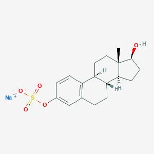 molecular formula C₁₈H₂₃NaO₅S B122066 17β-雌二醇硫酸钠 CAS No. 4999-79-5