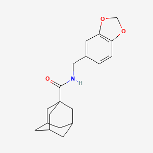 Adamantane-1-carboxylic acid (benzo[1,3]dioxol-5-ylmethyl)-amide