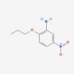 molecular formula C9H12N2O3 B1220663 5-硝基-2-丙氧基苯胺 CAS No. 553-79-7