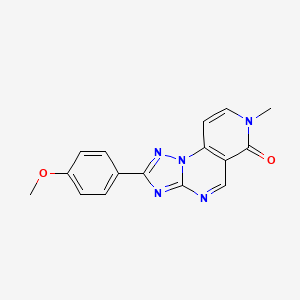 molecular formula C16H13N5O2 B12206646 2-(4-methoxyphenyl)-7-methylpyrido[3,4-e][1,2,4]triazolo[1,5-a]pyrimidin-6(7H)-one 