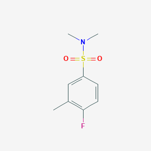 molecular formula C9H12FNO2S B12206669 4-fluoro-N,N,3-trimethylbenzene-1-sulfonamide 