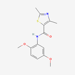 N-(2,5-dimethoxyphenyl)(2,4-dimethyl(1,3-thiazol-5-yl))carboxamide