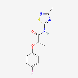 2-(4-fluorophenoxy)-N-(3-methyl-1,2,4-thiadiazol-5-yl)propanamide