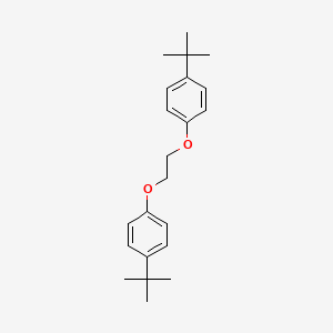 molecular formula C22H30O2 B12206683 Poly(oxy-1,2-ethanediyl), alpha-[4-(1,1-dimethylethyl)phenyl]-omega-[4-(1,1-dimethylethyl)phenoxy]- CAS No. 69898-56-2