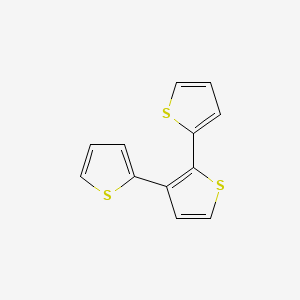 molecular formula C12H8S3 B1220670 2,2':3',2''-三噻吩 CAS No. 111744-23-1