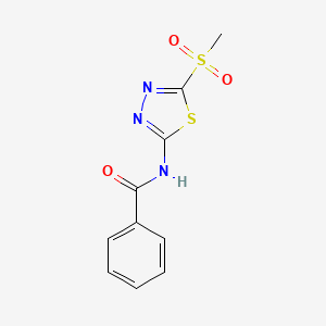 N-(5-(methylsulfonyl)-1,3,4-thiadiazol-2-yl)benzamide