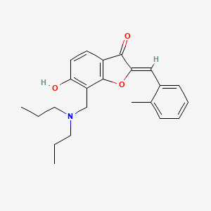 (2Z)-7-[(dipropylamino)methyl]-6-hydroxy-2-(2-methylbenzylidene)-1-benzofuran-3(2H)-one