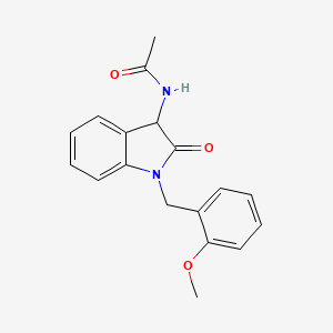 N-[1-(2-methoxybenzyl)-2-oxo-2,3-dihydro-1H-indol-3-yl]acetamide