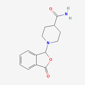 1-(3-Oxo-1,3-dihydro-2-benzofuran-1-yl)piperidine-4-carboxamide