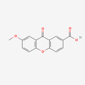 molecular formula C15H10O5 B1220690 2-Carboxy-7-methoxyxanthen-9-one CAS No. 33510-07-5