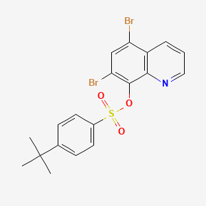 5,7-Dibromo-8-quinolyl 4-(tert-butyl)benzenesulfonate