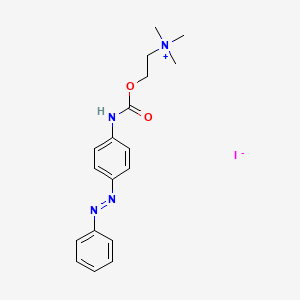 molecular formula C18H23IN4O2 B1220694 N-p-Phenylazophenylcarbamylcholine iodide CAS No. 29739-76-2