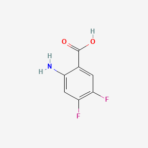 molecular formula C7H5F2NO2 B1220705 2-Amino-4,5-difluorobenzoic acid CAS No. 83506-93-8