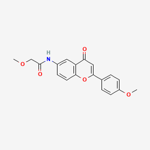 2-methoxy-N-[2-(4-methoxyphenyl)-4-oxo-4H-chromen-6-yl]acetamide