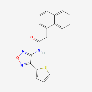 2-(naphthalen-1-yl)-N-[4-(thiophen-2-yl)-1,2,5-oxadiazol-3-yl]acetamide