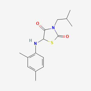 5-[(2,4-Dimethylphenyl)amino]-3-(2-methylpropyl)-1,3-thiazolidine-2,4-dione