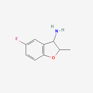 5-Fluoro-2-methyl-2,3-dihydro-1-benzofuran-3-amine