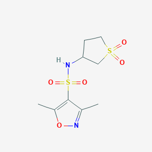 N-(1,1-dioxidotetrahydrothiophen-3-yl)-3,5-dimethyl-1,2-oxazole-4-sulfonamide