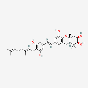 molecular formula C34H44O6 B1220718 Schweinfurthin A CAS No. 217476-92-1