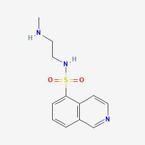 molecular formula C12H15N3O2S B1220719 N-(2-(甲基氨基)乙基)-5-异喹啉磺酰胺 CAS No. 84478-11-5