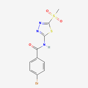 4-bromo-N-(5-(methylsulfonyl)-1,3,4-thiadiazol-2-yl)benzamide