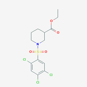 Ethyl 1-(2,4,5-trichlorobenzenesulfonyl)piperidine-3-carboxylate