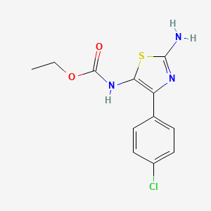 Ethyl [2-amino-4-(4-chlorophenyl)-1,3-thiazol-5-yl]carbamate