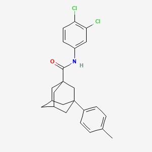 N-(3,4-dichlorophenyl)-3-(4-methylphenyl)adamantane-1-carboxamide