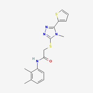 N-(2,3-dimethylphenyl)-2-(4-methyl-5-(2-thienyl)(1,2,4-triazol-3-ylthio))aceta mide