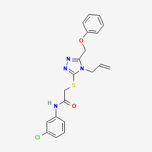 N-(3-chlorophenyl)-2-{[5-(phenoxymethyl)-4-(prop-2-en-1-yl)-4H-1,2,4-triazol-3-yl]sulfanyl}acetamide