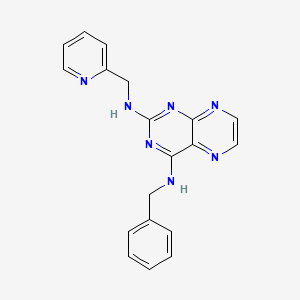 Benzyl{2-[(2-pyridylmethyl)amino]pteridin-4-yl}amine