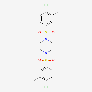 1,4-Bis[(4-chloro-3-methylphenyl)sulfonyl]piperazine