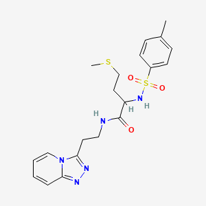 N~2~-[(4-methylphenyl)sulfonyl]-N-[2-([1,2,4]triazolo[4,3-a]pyridin-3-yl)ethyl]methioninamide