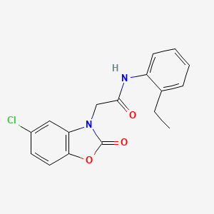 2-(5-chloro-2-oxo-1,3-benzoxazol-3(2H)-yl)-N-(2-ethylphenyl)acetamide