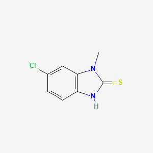 molecular formula C8H7ClN2S B12207688 6-chloro-1-methyl-1H-benzo[d]imidazole-2-thiol 