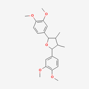 molecular formula C22H28O5 B1220776 2,5-Bis(3,4-dimethoxyphenyl)-3,4-dimethyloxolane 