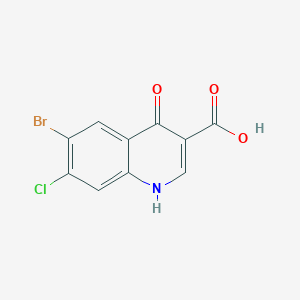 3-Quinolinecarboxylic acid, 6-bromo-7-chloro-4-hydroxy-