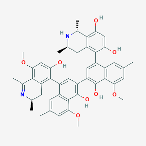 molecular formula C47H48N2O8 B1220778 Michellamine F CAS No. 191539-54-5