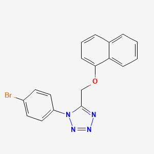 1-(4-bromophenyl)-5-[(naphthalen-1-yloxy)methyl]-1H-tetrazole