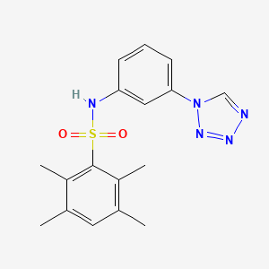 2,3,5,6-tetramethyl-N-[3-(1H-tetrazol-1-yl)phenyl]benzenesulfonamide