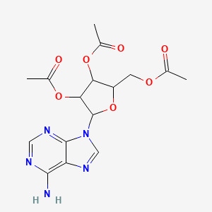 [3,4-Diacetyloxy-5-(6-aminopurin-9-yl)oxolan-2-yl]methyl acetate