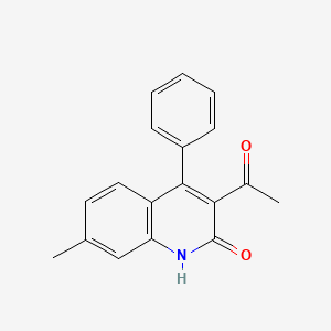 3-Acetyl-7-methyl-4-phenyl-1,2-dihydroquinolin-2-one