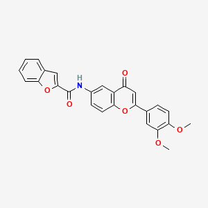 N-[2-(3,4-dimethoxyphenyl)-4-oxo-4H-chromen-6-yl]-1-benzofuran-2-carboxamide