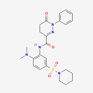 N-[2-(dimethylamino)-5-(piperidin-1-ylsulfonyl)phenyl]-6-oxo-1-phenyl-1,4,5,6-tetrahydropyridazine-3-carboxamide