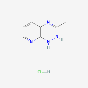 molecular formula C7H9ClN4 B1220790 3-Methyl-1,2-dihydropyrido[3,2-e][1,2,4]triazine;hydrochloride CAS No. 30962-72-2