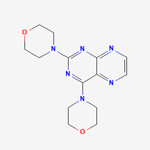 molecular formula C14H18N6O2 B12207926 2,4-Di(morpholin-4-yl)pteridine 